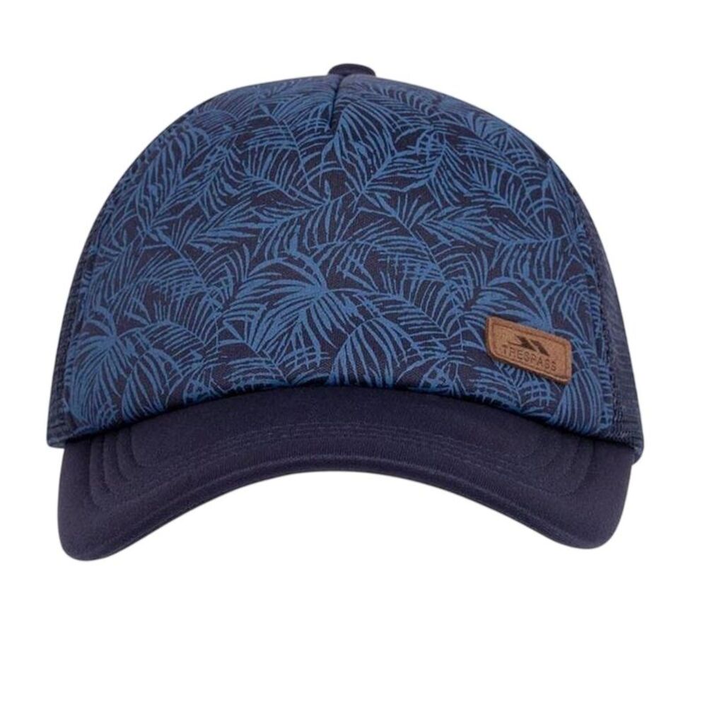 Trespass Alida Leaf Print Trucker Hat / Blue